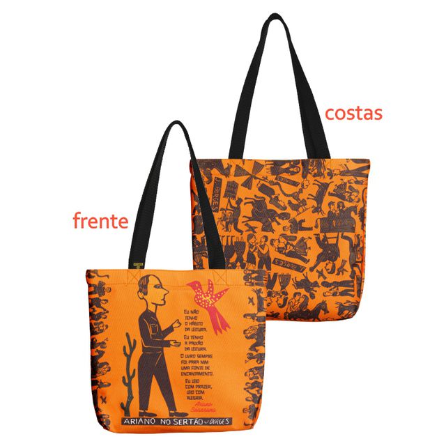 BOOK BAG ARIANO SUASSUNA - Laranja