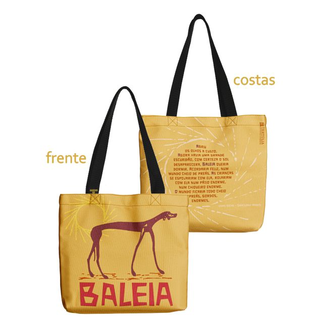BOOK BAG BALEIA - Amarela