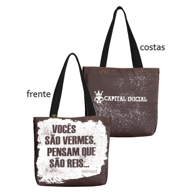 BOOK BAG CAPITAL INICIAL - Preta