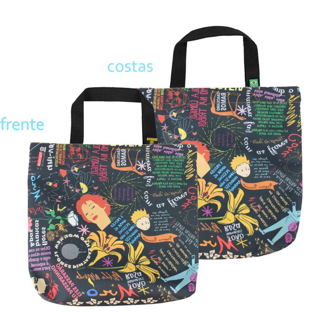 BOOK BAG COLETÂNEA - Preta