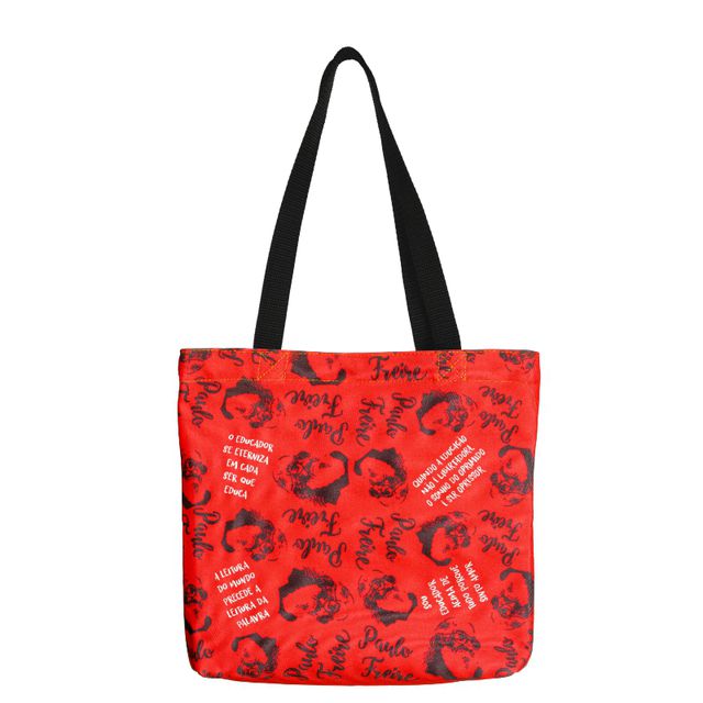 BOOK BAG PAULO FREIRE EDUCAÇÃO - Vermelha