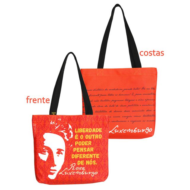 BOOK BAG ROSA LUXEMBURGO - Vermelha