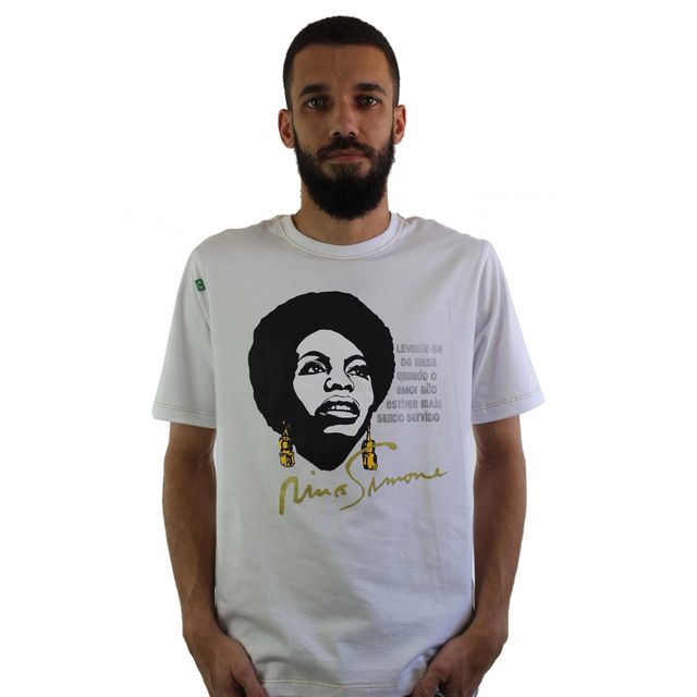 Camiseta Nina Simone Amor Branca