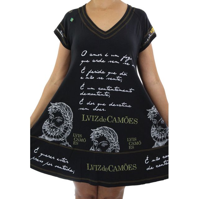 Vestido Camões Preto