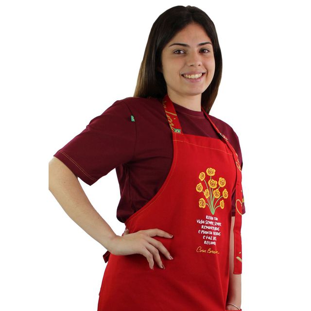 AVENTAL CORA CORALINA RECRIA - Vermelho