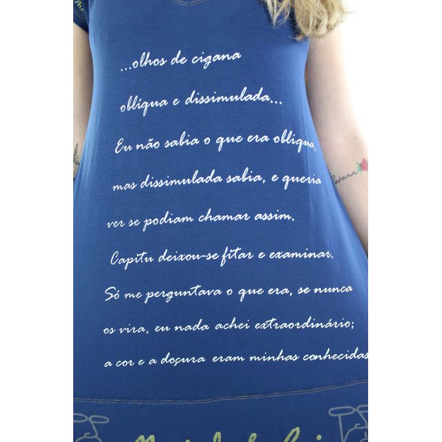 Vestido Machado de Assis Marinho