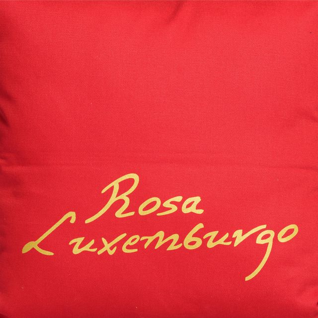 CAPA DE ALMOFADA ROSA LUXEMBURGO - Vermelha