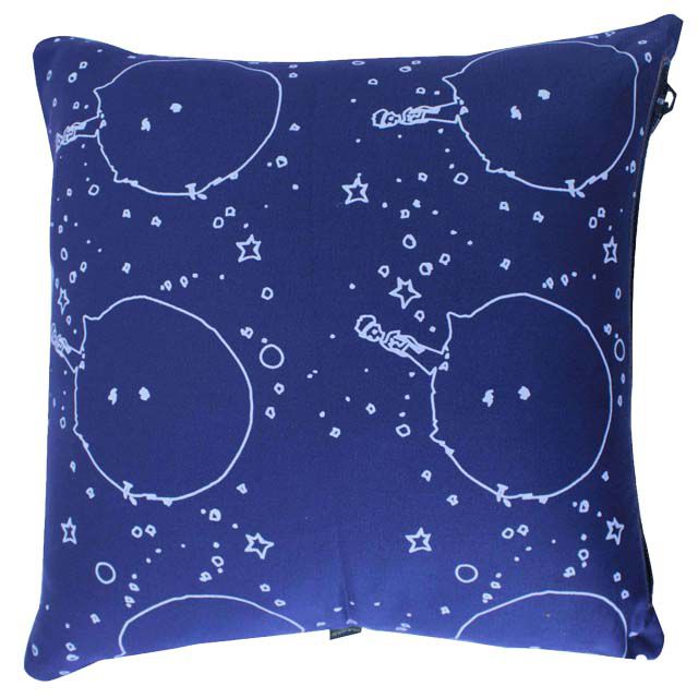 Capa de Almofada Pequeno Príncipe Marinho