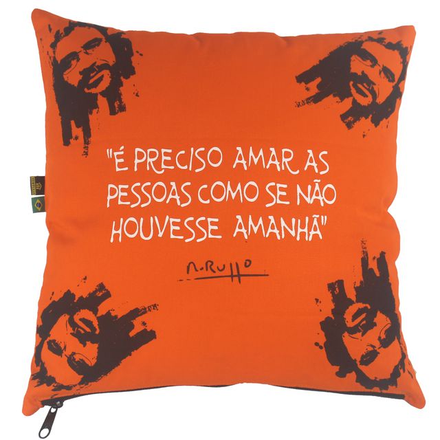 CAPA DE ALMOFADA RENATO RUSSO - Laranja