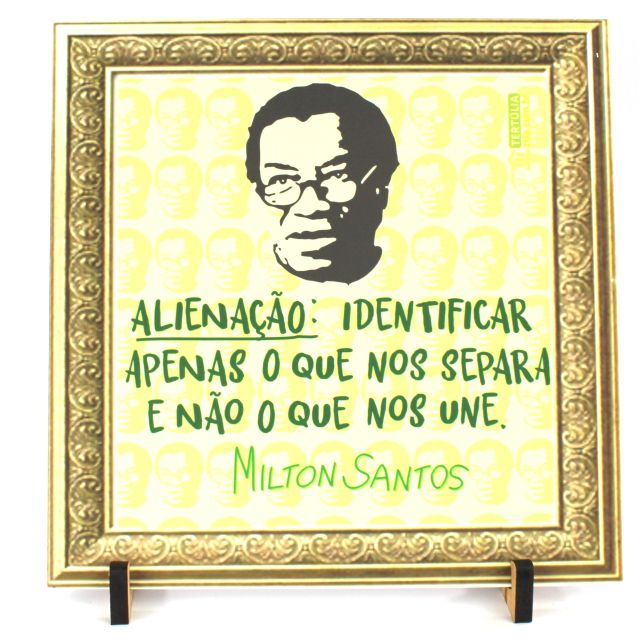 AZULEJO MILTON SANTOS - Com Moldura Impressa