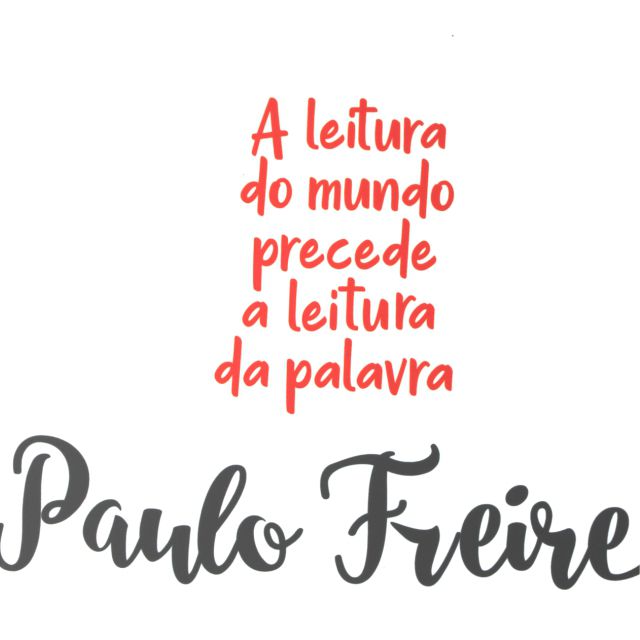 AZULEJO PAULO FREIRE LEITURA