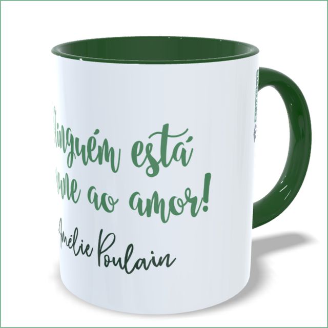 CANECA AMÉLIE POULAIN - Verde Musgo