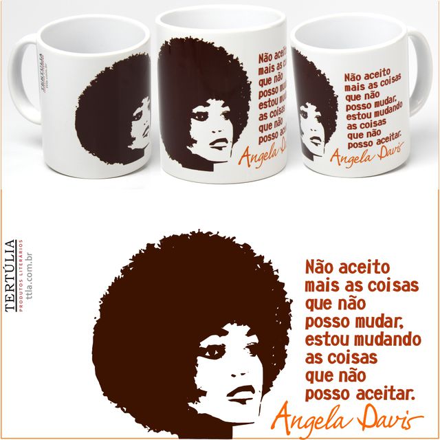 CANECA ANGELA DAVIS - Branca