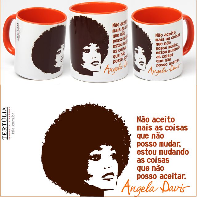 CANECA ANGELA DAVIS - Laranja