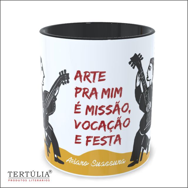 CANECA ARIANO SUASSUNA - Preta