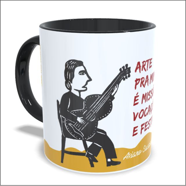 CANECA ARIANO SUASSUNA - Preta