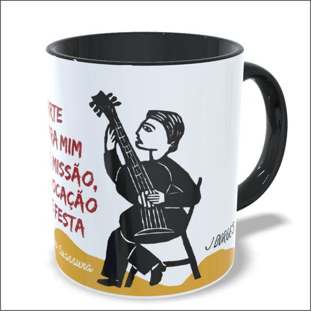 CANECA ARIANO SUASSUNA - Preta