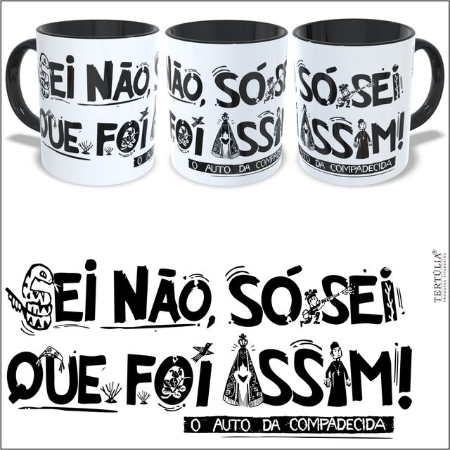 CANECA O AUTO DA COMPADECIDA - Preta