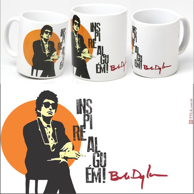 CANECA BOB DYLAN - Branca