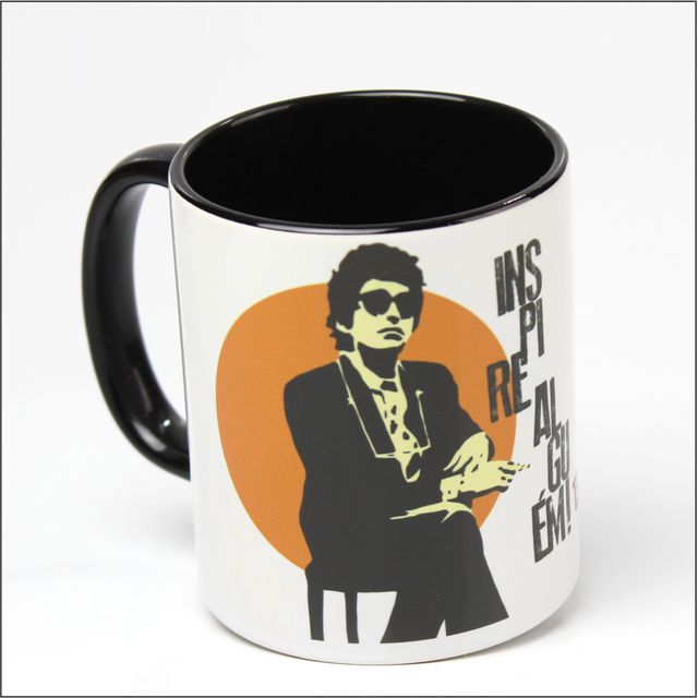 CANECA BOB DYLAN - Preta