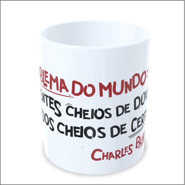 CANECA CHARLES BUKOWSKI - Branca
