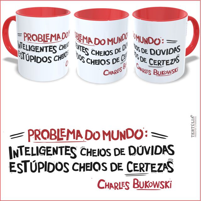 CANECA CHARLES BUKOWSKI - Vermelha
