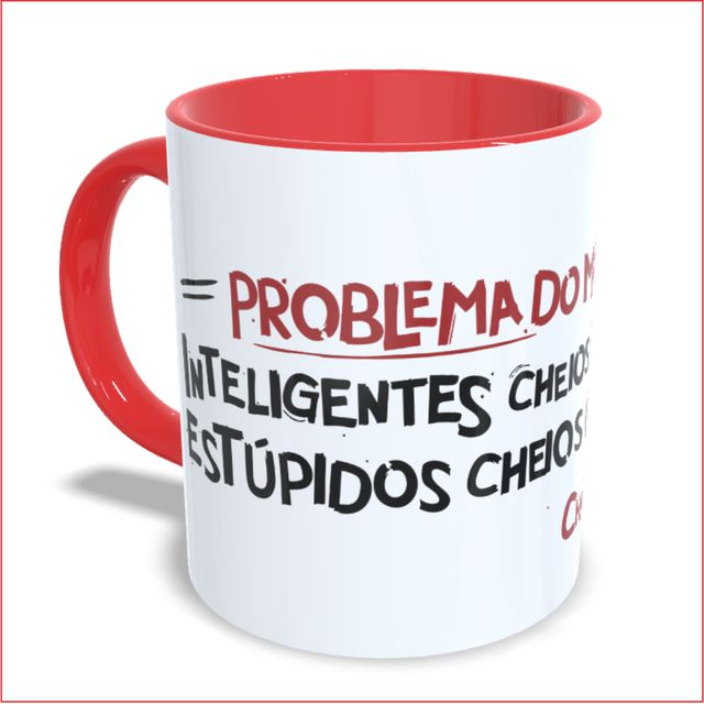 CANECA CHARLES BUKOWSKI - Vermelha