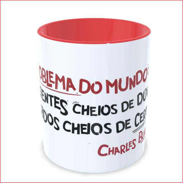 CANECA CHARLES BUKOWSKI - Vermelha
