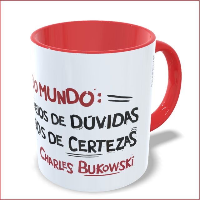 CANECA CHARLES BUKOWSKI - Vermelha