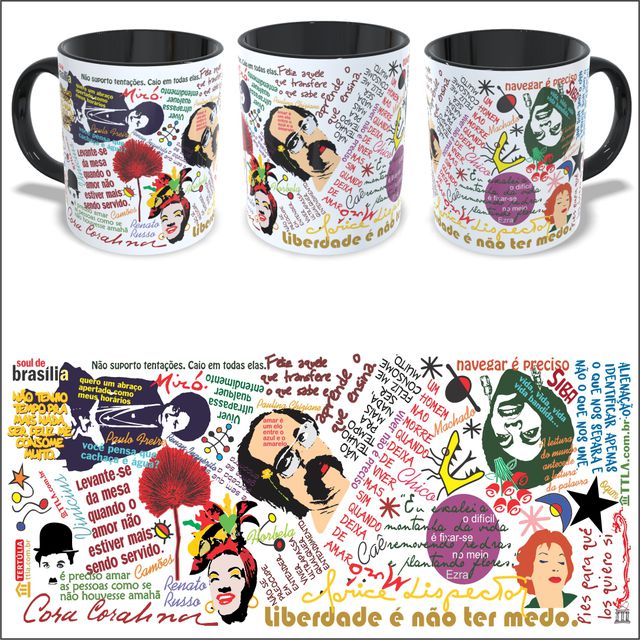 CANECA COLETÂNEA - Preta