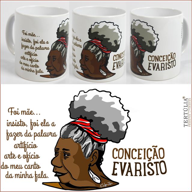 CANECA MÃE LUTADORA CONCEIÇÃO EVARISTO - Branca 