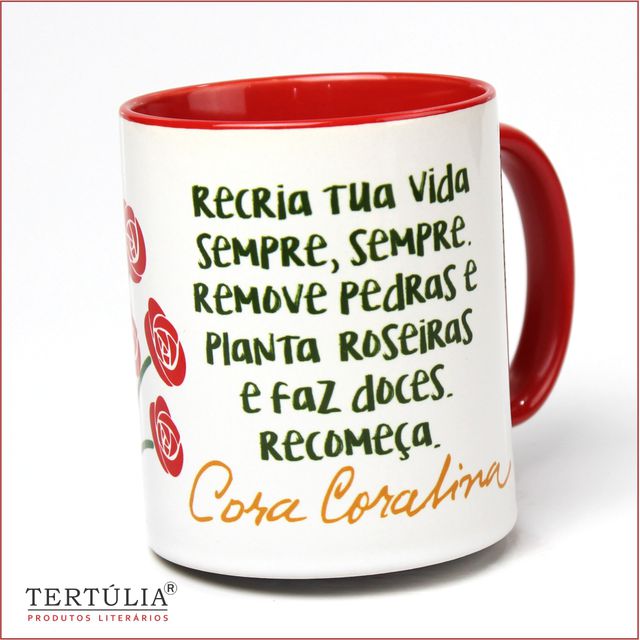 CANECA CORA CORALINA - RECRIA - Vermelha