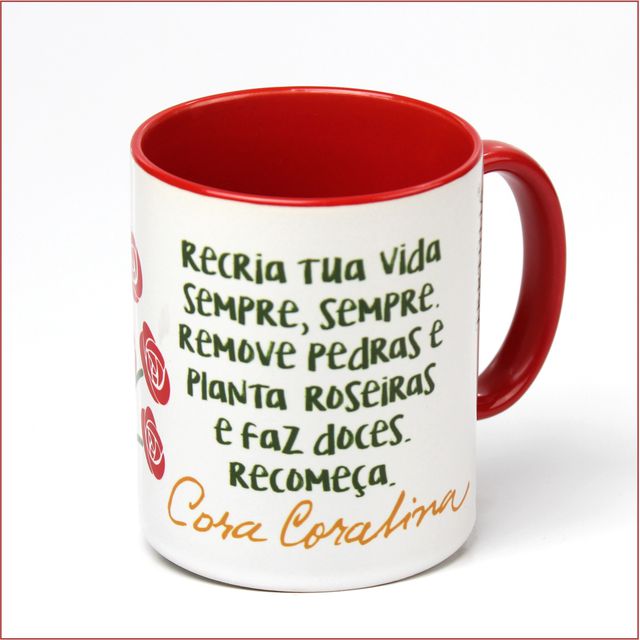 CANECA CORA CORALINA - RECRIA - Vermelha