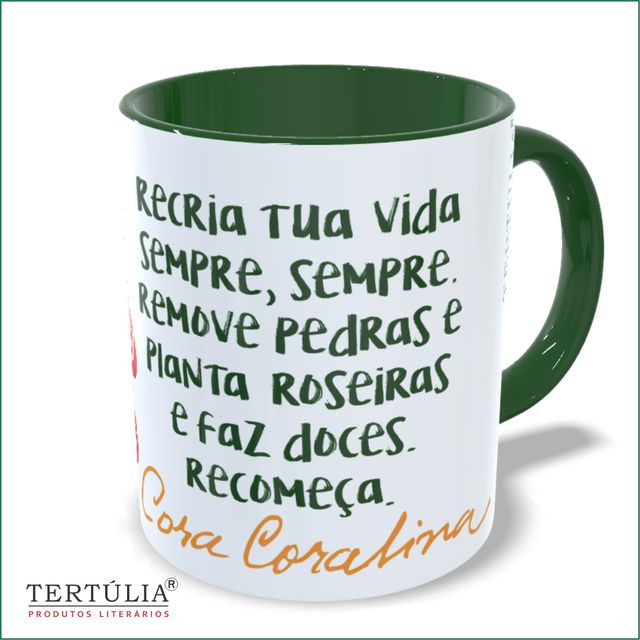 CANECA CORA CORALINA - RECRIA - Verde Musgo