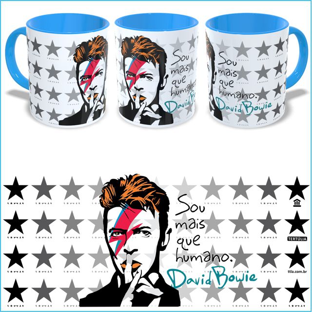 Caneca David Bowie Color Azul