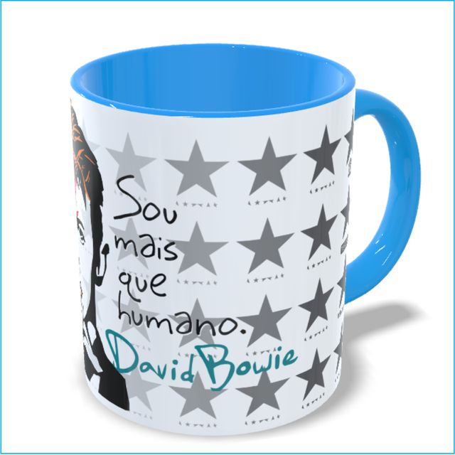 Caneca David Bowie Color Azul