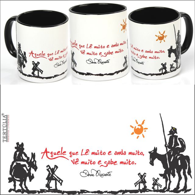 CANECA DOM QUIXOTE - Preta