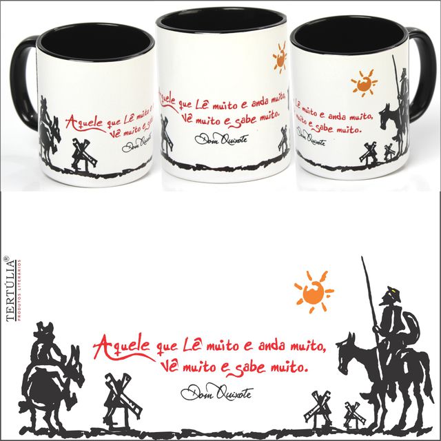 CANECA DOM QUIXOTE - Preta