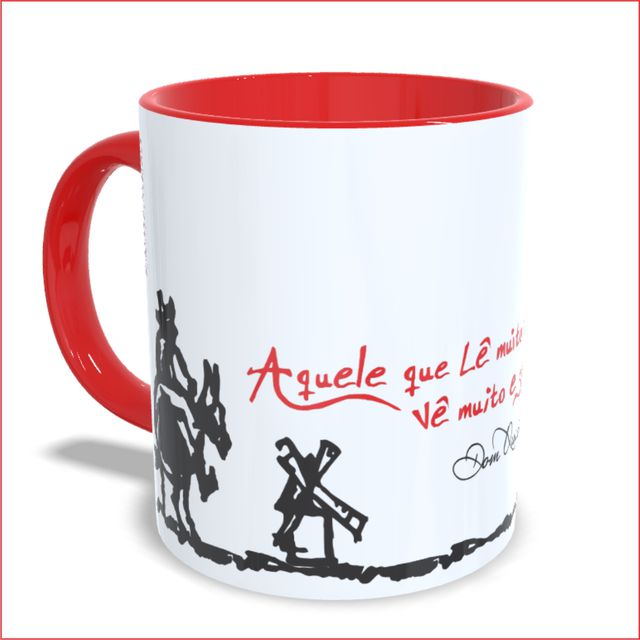 CANECA DOM QUIXOTE - Vermelha