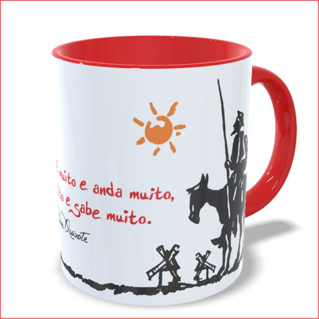 CANECA DOM QUIXOTE - Vermelha