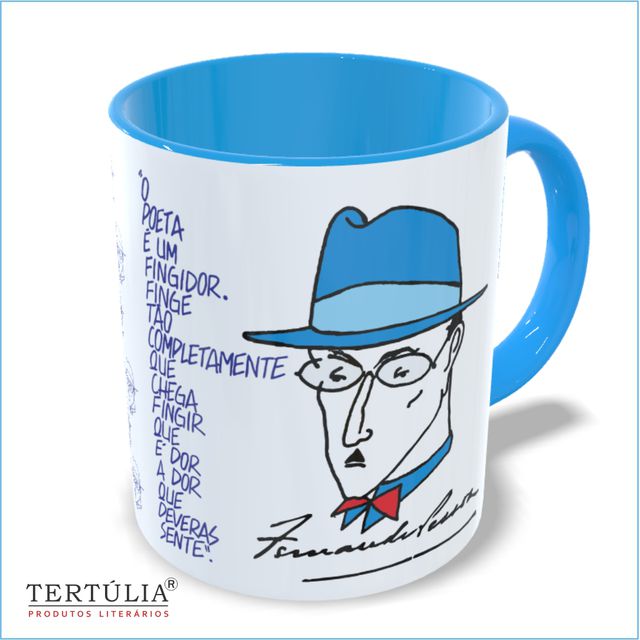 CANECA PESSOA - FINGIDOR - Azul 