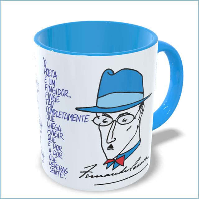 CANECA PESSOA - FINGIDOR - Azul 