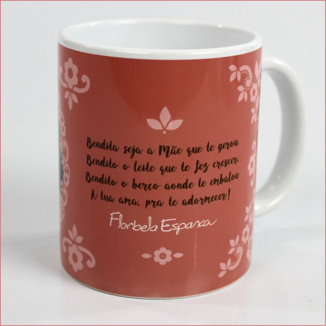 CANECA FLORBELA ESPANCA- Branca