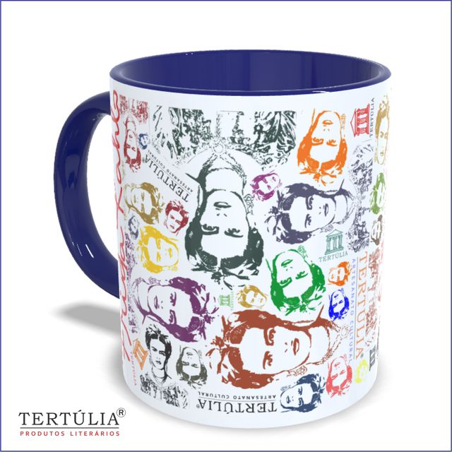 CANECA FRIDA ROSTOS - Marinho