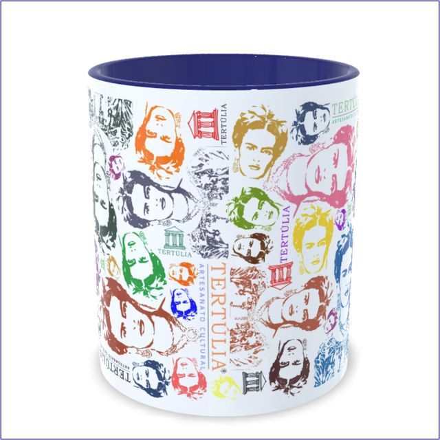 CANECA FRIDA ROSTOS - Marinho