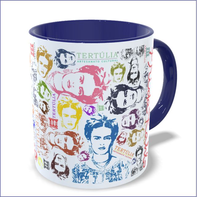 CANECA FRIDA ROSTOS - Marinho