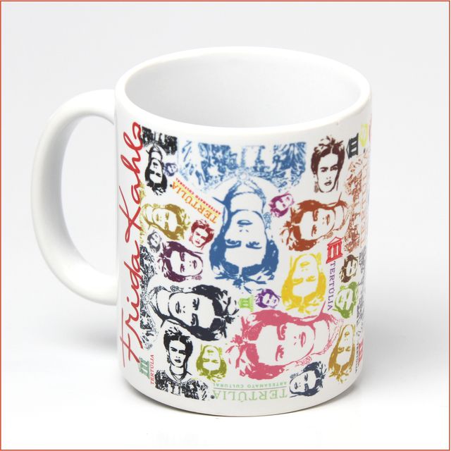 CANECA FRIDA ROSTOS - Branca