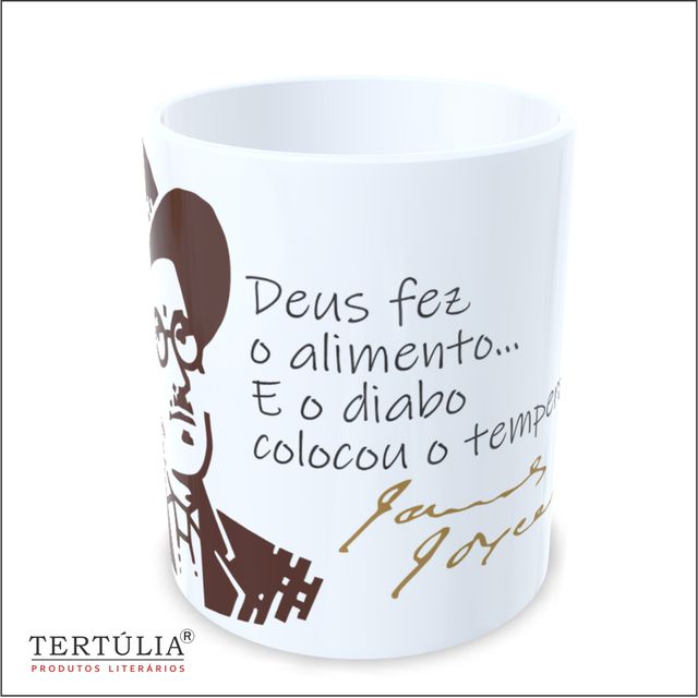 CANECA JAMES JOYCE - Branca 