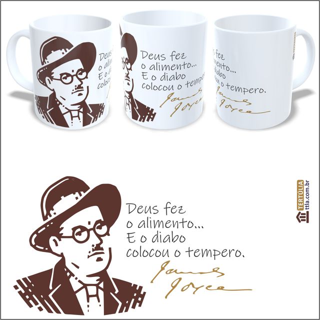 CANECA JAMES JOYCE - Branca 