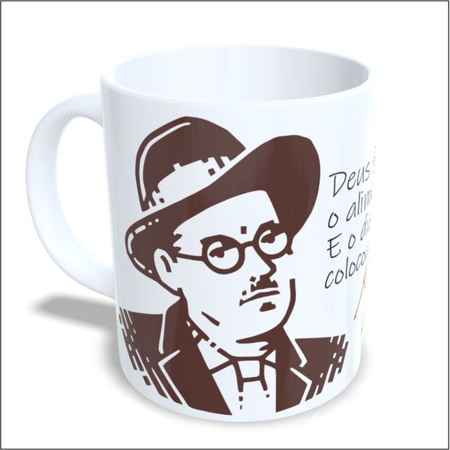 CANECA JAMES JOYCE - Branca 